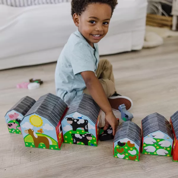 imageMelissa ampamp Doug Nesting and Sorting Barns and Animals With 6 Numbered Barns and Matching Wooden Animals  Numbers Learning Toys Sorting And Stacking Toys For Toddlers Ages 2