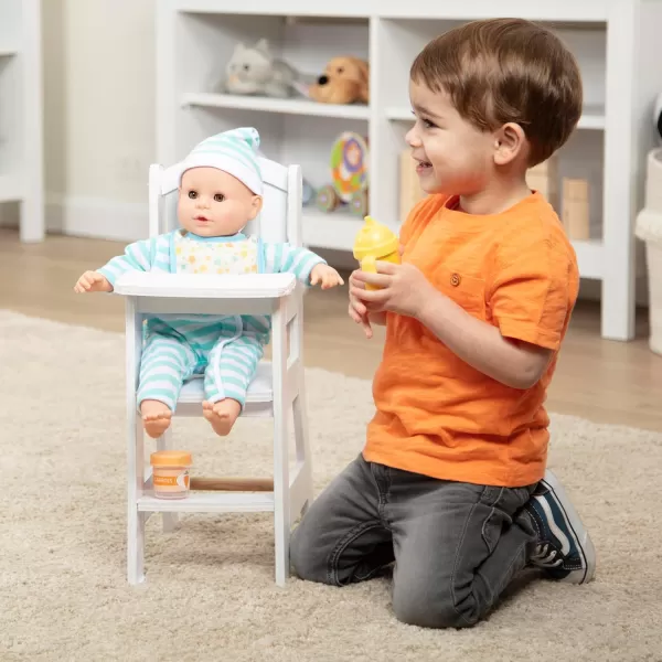 imageMelissa ampamp Doug Play High Chair  Pretend Play High Chair Baby Doll AccessoriesWhite