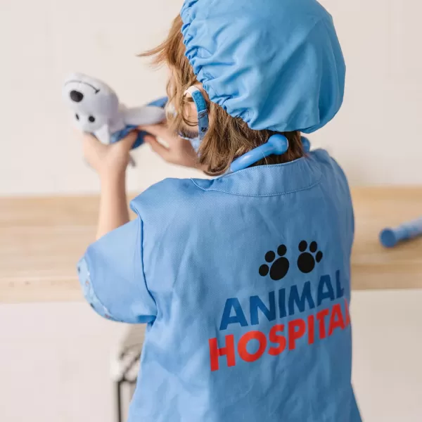 imageMelissa ampamp Doug Veterinarian RolePlay Costume Set FrustrationFree Packaging  Kids Vet Costume Pretend Play DressUpCostume Set