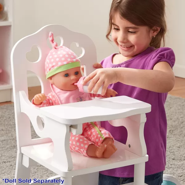 imageMelissa ampamp Doug Wooden Doll High Chair  Wooden Pretend Play High Chair For Dolls