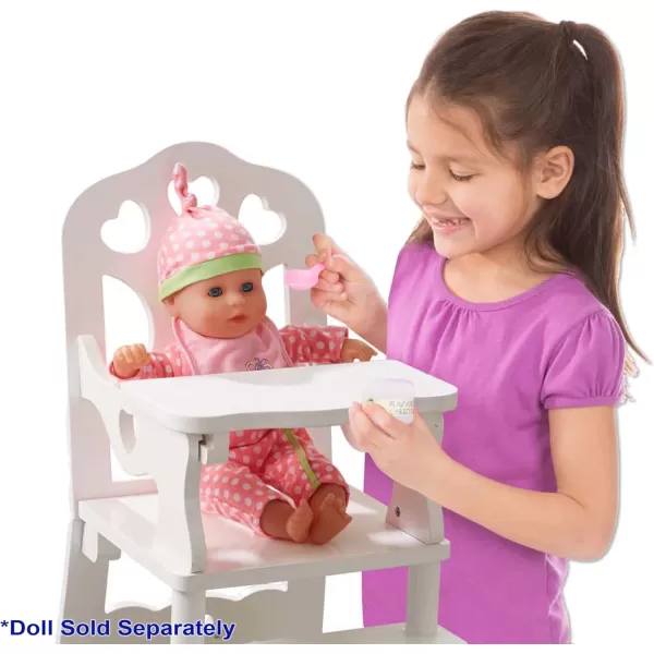 imageMelissa ampamp Doug Wooden Doll High Chair  Wooden Pretend Play High Chair For Dolls