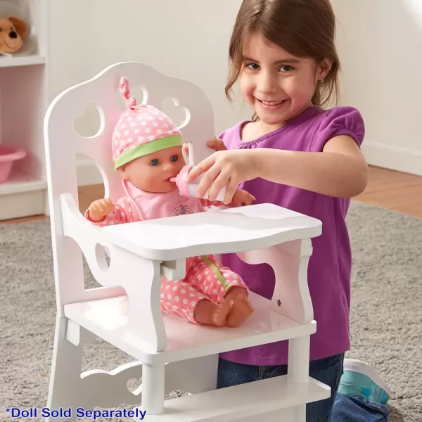 imageMelissa ampamp Doug Wooden Doll High Chair  Wooden Pretend Play High Chair For Dolls