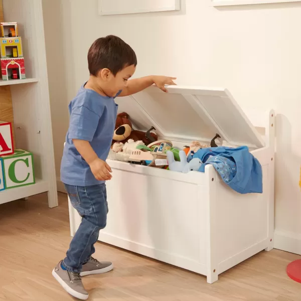 imageMelissa ampamp Doug Wooden Toy Chest  Gray Furniture for PlayroomWhite