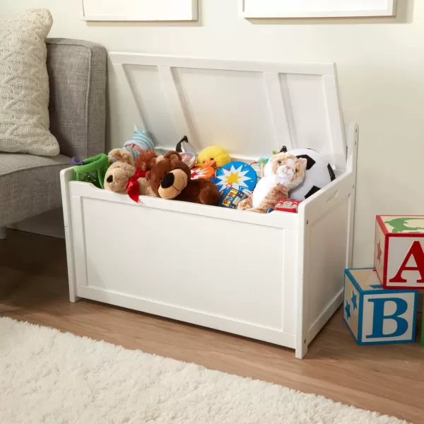 imageMelissa ampamp Doug Wooden Toy Chest  Gray Furniture for PlayroomWhite