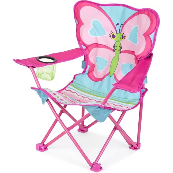 imageMelissa ampamp Doug Cutie Pie Butterfly Camp Chair FrustrationFree Packaging  PinkEnglish Only