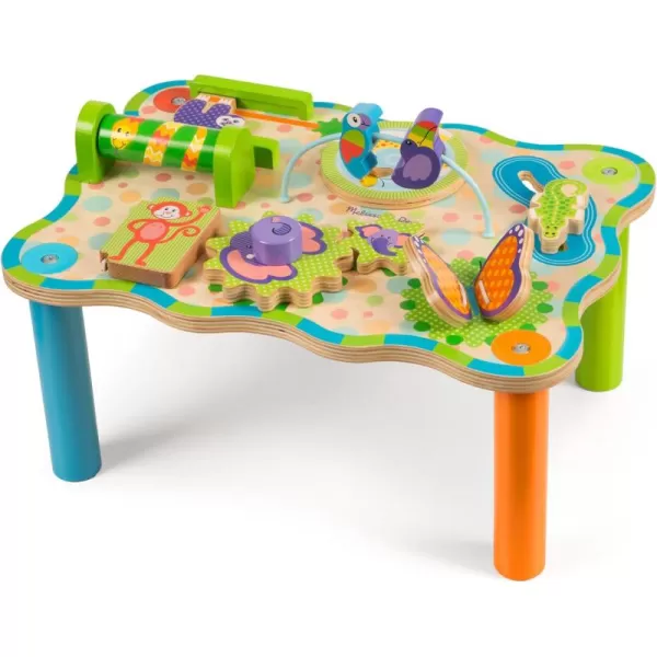 imageMelissa ampamp Doug First Play Childrens Jungle Wooden Activity Table for Toddlers