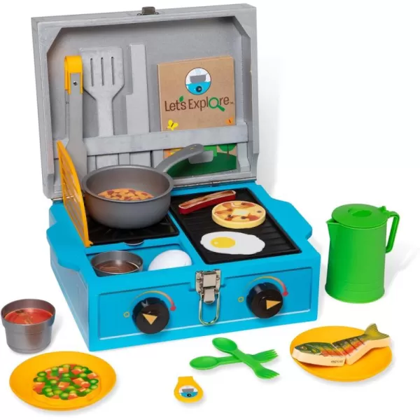 imageMelissa ampamp Doug Lets Explore Camp Stove Play Set  24 Pieces  FSC Certified