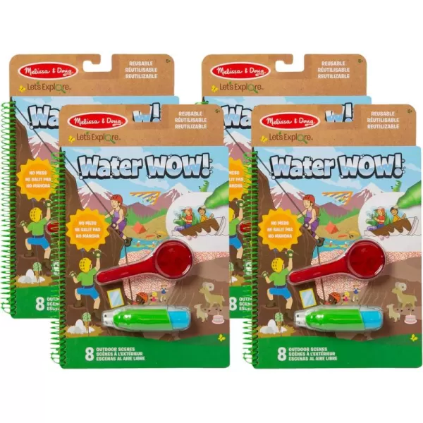 imageMelissa ampamp Doug Lets Explore Water Wow Outdoor Adventure Deluxe WaterReveal Pad  Reusable On The Go Travel Activity  Stocking Stuffers Water Wow Activity Books For Toddlers Ages 3kids Pack of 4