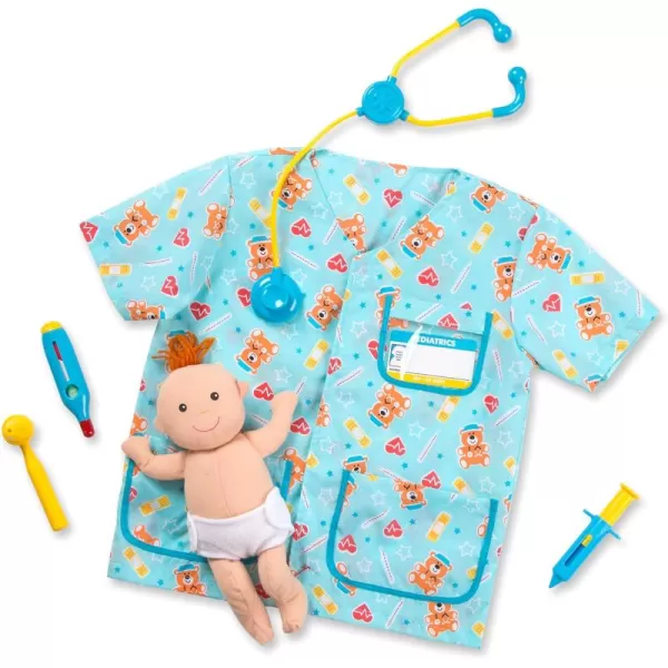 imageMelissa ampamp Doug Pediatric Nurse Role Play Costume Set FrustrationFree Packaging