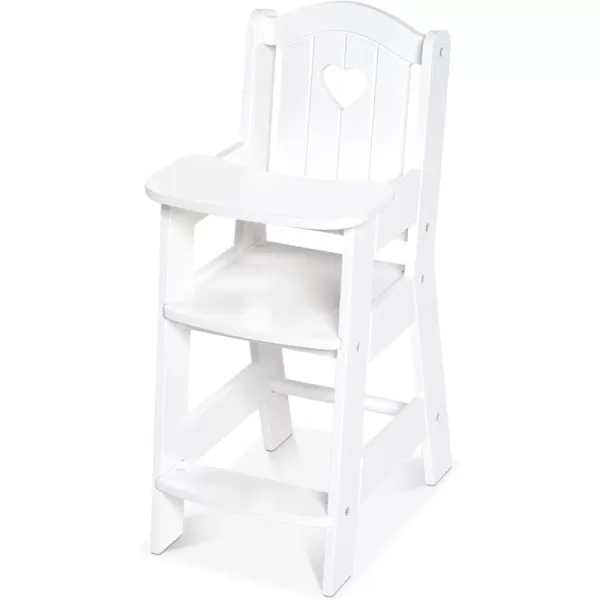 imageMelissa ampamp Doug Play High Chair  Pretend Play High Chair Baby Doll AccessoriesWhite