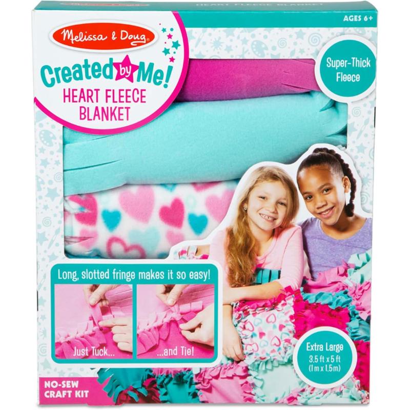 imageMelissa ampamp Doug Fleece Quilt NoSew Craft Kit Multi