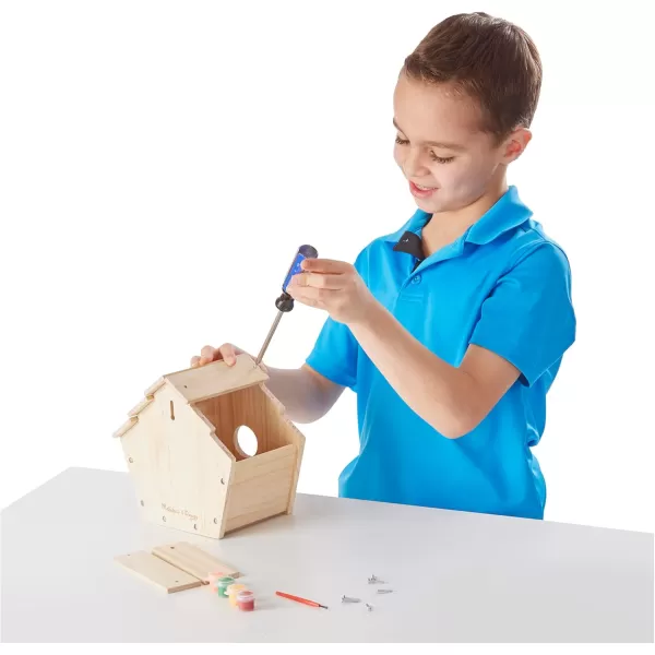 imageMelissa ampamp Doug Created by Me Birdhouse BuildYourOwn Wooden Craft Kit  DIY Bird House Kit For Kids1 Count Pack of 1