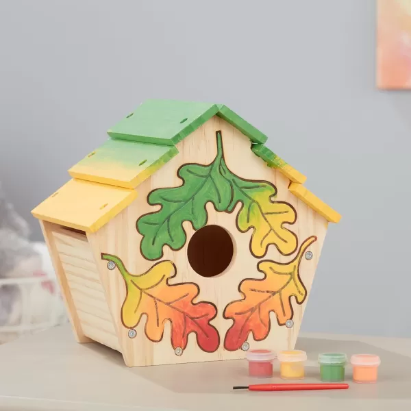 imageMelissa ampamp Doug Created by Me Birdhouse BuildYourOwn Wooden Craft Kit  DIY Bird House Kit For Kids1 Count Pack of 1