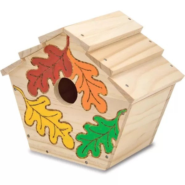 imageMelissa ampamp Doug Created by Me Birdhouse BuildYourOwn Wooden Craft Kit  DIY Bird House Kit For Kids1 Count Pack of 1