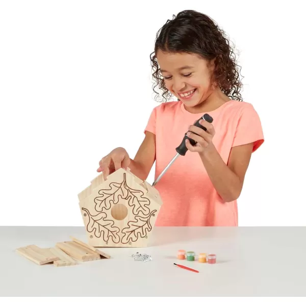 imageMelissa ampamp Doug Created by Me Birdhouse BuildYourOwn Wooden Craft Kit  DIY Bird House Kit For Kids1 Count Pack of 1