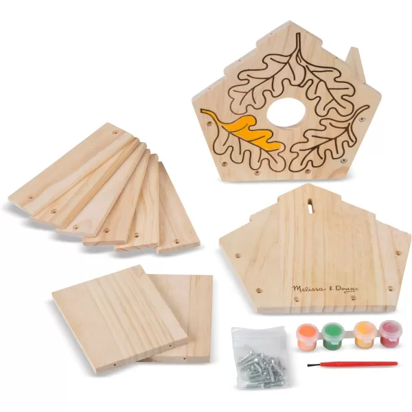 imageMelissa ampamp Doug Created by Me Birdhouse BuildYourOwn Wooden Craft Kit  DIY Bird House Kit For Kids1 Count Pack of 1