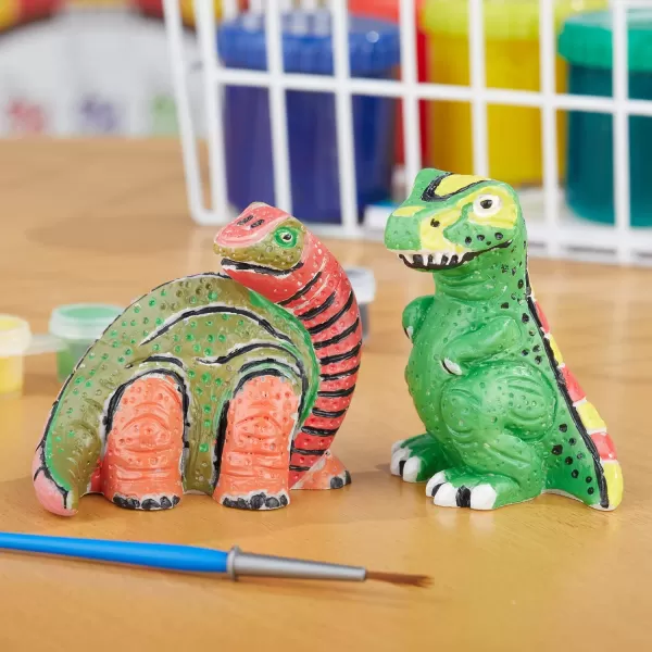 imageMelissa ampamp Doug Created by Me Dinosaur Figurines Craft Kit 2 Resin Dinosaurs 6 Paints PaintbrushDinosaurs