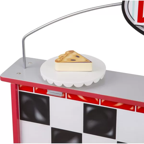 imageMelissa ampamp Doug DoubleSided Wooden Star Diner Restaurant Play SpaceRedRed
