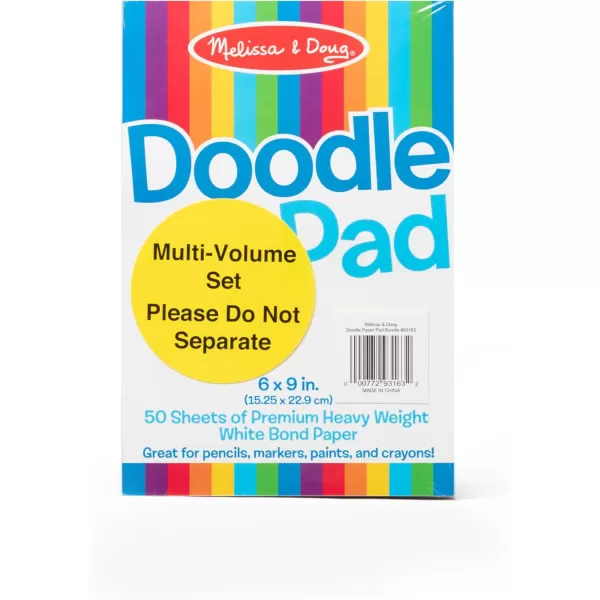 imageMelissa ampamp Doug Drawing Paper Pad 6 x 9 inches  50 Sheets 4Pack  Kids Drawing Paper Drawing And Coloring Pad For Kids Art Paper For Kids