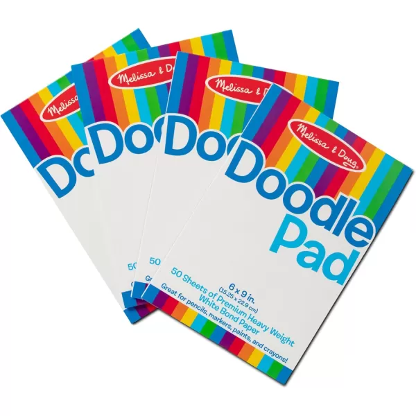 imageMelissa ampamp Doug Drawing Paper Pad 6 x 9 inches  50 Sheets 4Pack  Kids Drawing Paper Drawing And Coloring Pad For Kids Art Paper For Kids