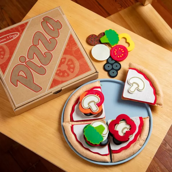 imageMelissa ampamp Doug Felt Food Mix n Match Pizza Play Food Set 42 pcs  Felt Pizza Play Set For Kids Kitchen Pretend Play Pizza Felt Pizza Toy For Toddlers And Kids Ages 2Food Set