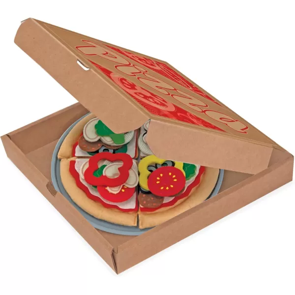 imageMelissa ampamp Doug Felt Food Mix n Match Pizza Play Food Set 42 pcs  Felt Pizza Play Set For Kids Kitchen Pretend Play Pizza Felt Pizza Toy For Toddlers And Kids Ages 2Food Set