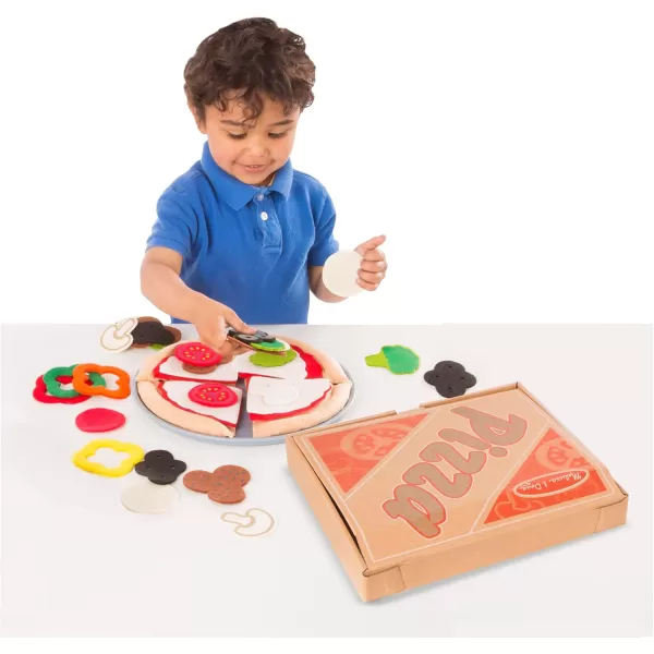 imageMelissa ampamp Doug Felt Food Mix n Match Pizza Play Food Set 42 pcs  Felt Pizza Play Set For Kids Kitchen Pretend Play Pizza Felt Pizza Toy For Toddlers And Kids Ages 2Food Set
