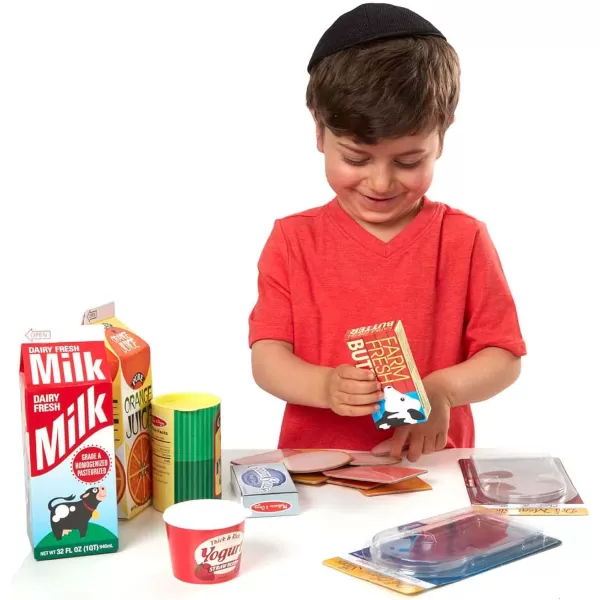 imageMelissa ampamp Doug Fridge Groceries Play Food Cartons 8 pieces  FSC Certified