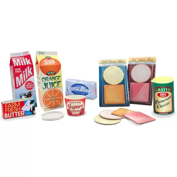 imageMelissa ampamp Doug Fridge Groceries Play Food Cartons 8 pieces  FSC Certified