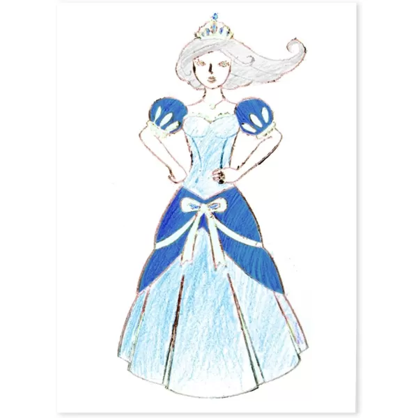 imageMelissa ampamp Doug Princess Design Activity Kit  9 DoubleSided Plates 4 Colored Pencils Rubbing CrayonPrincess Design