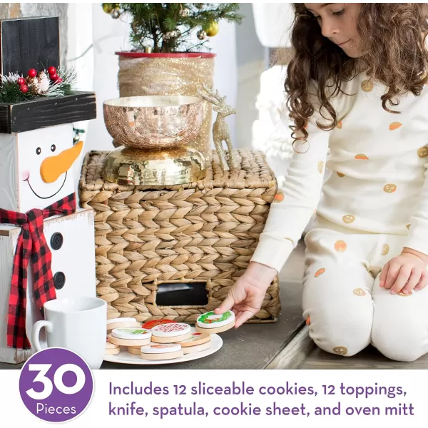 imageMelissa ampamp Doug Slice and Bake Wooden Christmas Cookie Play Food Set