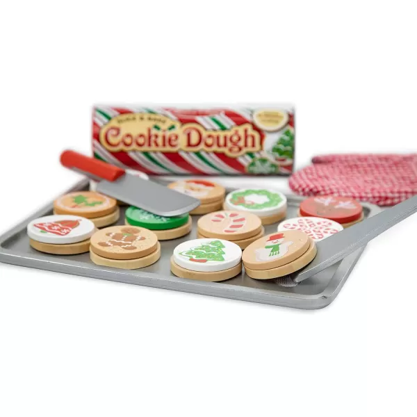 imageMelissa ampamp Doug Slice and Bake Wooden Christmas Cookie Play Food Set