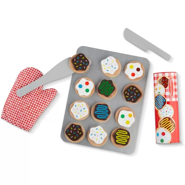 imageMelissa ampamp Doug Slice and Bake Wooden Cookie Play Food Set  Pretend Cookies And Baking Sheet Wooden Play Food Set Toy Baking Set For Kids Ages 3
