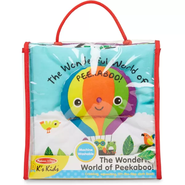 imageMelissa ampamp Doug Soft Activity Baby Book  The Wonderful World of Peekaboo Lift The Flap Busy Book For Toddlers Sensory Toys For Babies And Toddlers