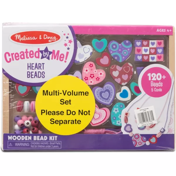 imageMelissa ampamp Doug Sweet Hearts and Butterfly Friends Bead Set of 2  250 Wooden BeadsHearts  Butterflies
