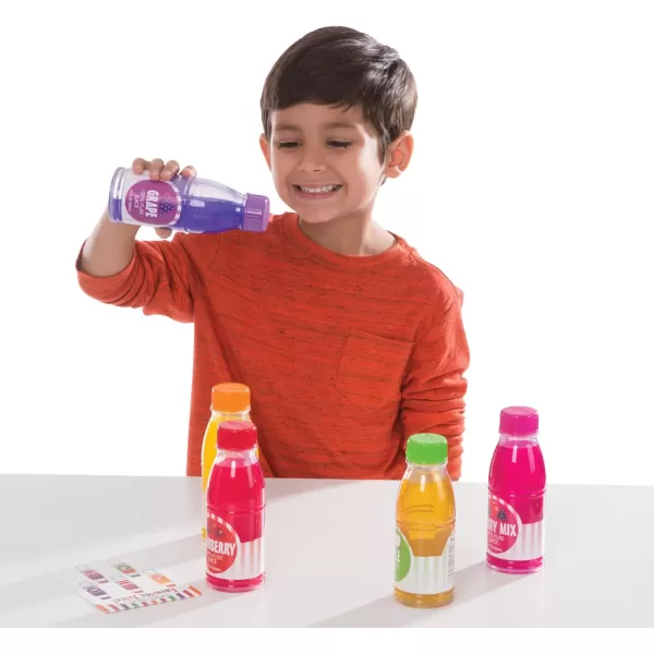 imageMelissa ampamp Doug Tip ampamp Sip Toy Juice Bottles and Activity Card 6 Pcs Pretend Play Food Set Play Kitchen Food For Ages 3Juice Bottles