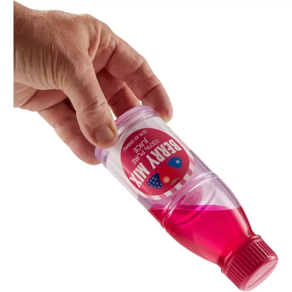 imageMelissa ampamp Doug Tip ampamp Sip Toy Juice Bottles and Activity Card 6 Pcs Pretend Play Food Set Play Kitchen Food For Ages 3Juice Bottles