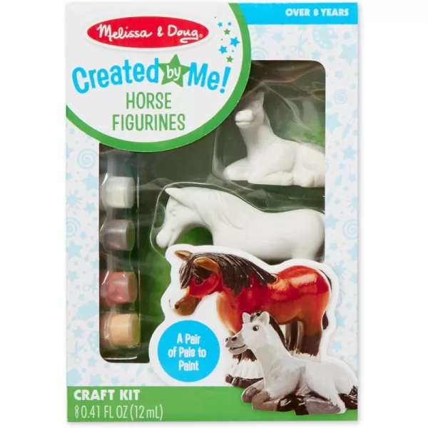 imageMelissa ampamp Doug Created by Me Dinosaur Figurines Craft Kit 2 Resin Dinosaurs 6 Paints PaintbrushHorses