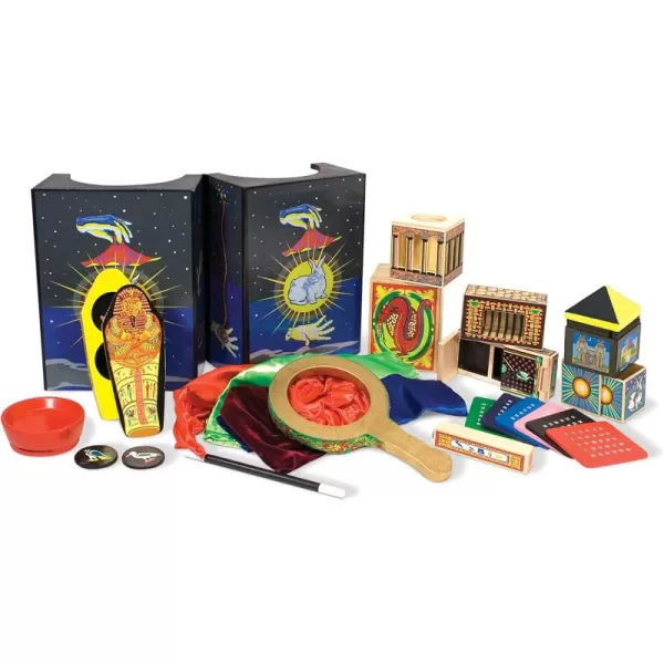 imageMelissa ampamp Doug Deluxe SolidWood Magic Set With 10 Classic Tricks