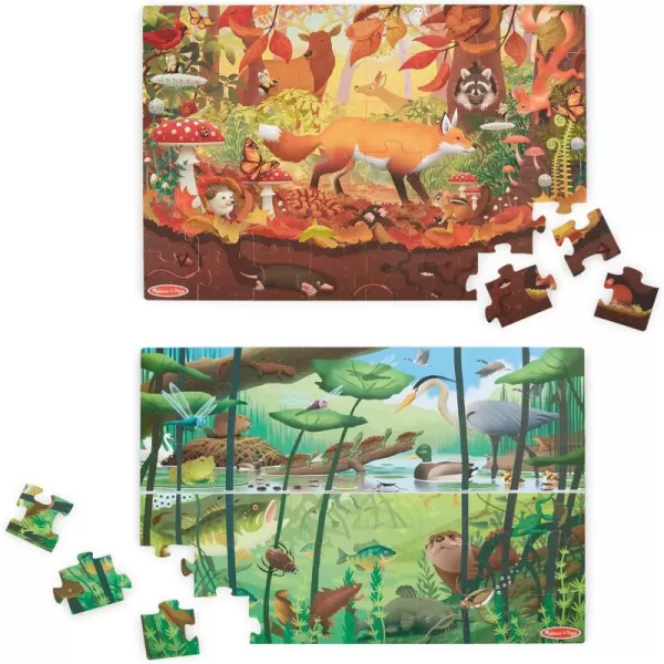 imageMelissa ampamp Doug DoubleSided Seek ampamp Find Puzzle  FSC Certified