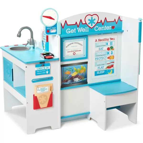 imageMelissa ampamp Doug Wooden Get Well Doctor Activity Center  Waiting Room Exam Room CheckIn Area  FSC Certified