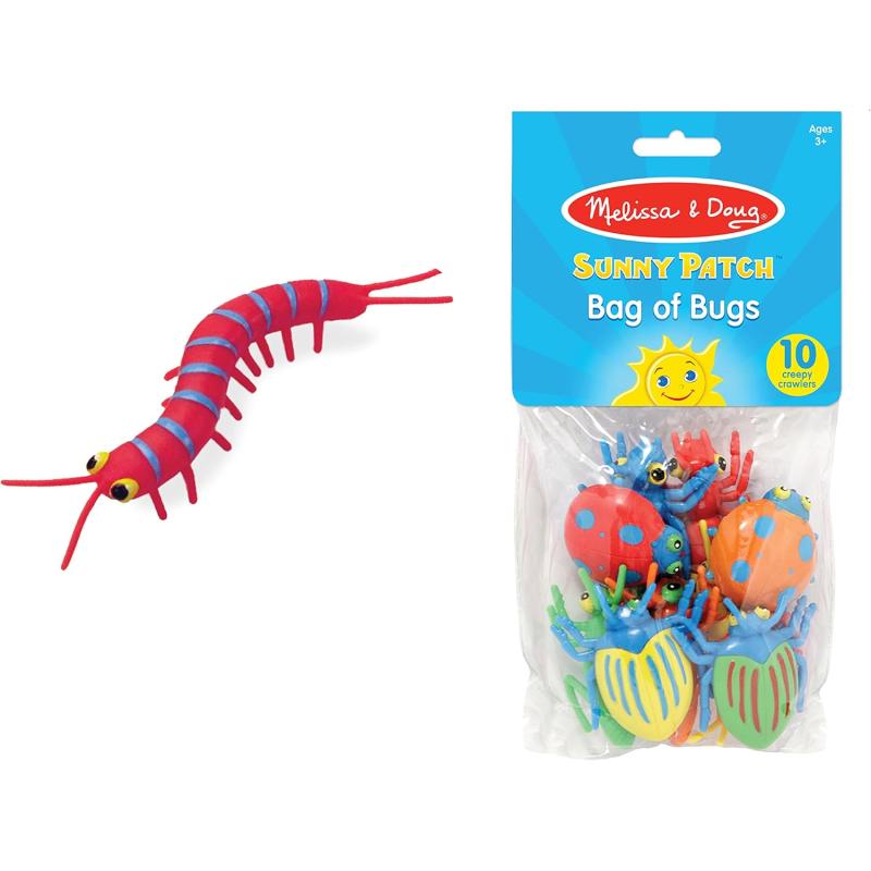 imageMelissa ampamp Doug Sunny Patch Bag of Bugs 10 pcs  Pretend Play Insect Toys Counting And Sorting Toys Science Learning Toys For Kids Ages 3Patch Bag