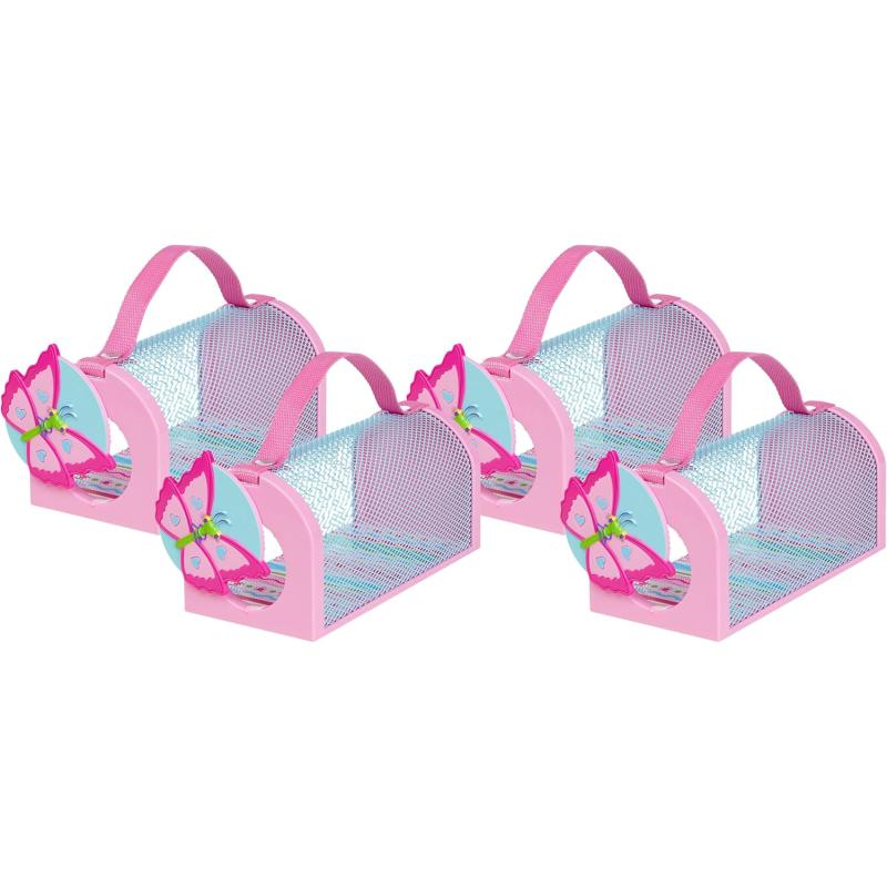 imageMelissa ampamp Doug Sunny Patch Cutie Pie Butterfly Bug House Toy for 3 years With Carrying Handle and EasyAccess DoorOne Size Pack of 4