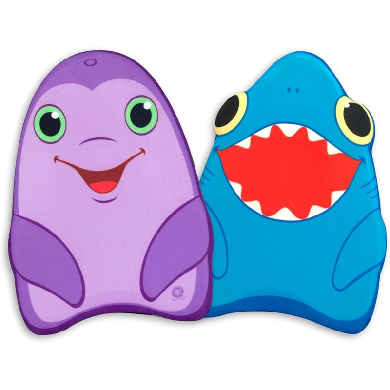 imageMelissa ampamp Doug Sunny Patch Dolphin and Shark Kickboards  LearntoSwim Pool Toys Set of 2