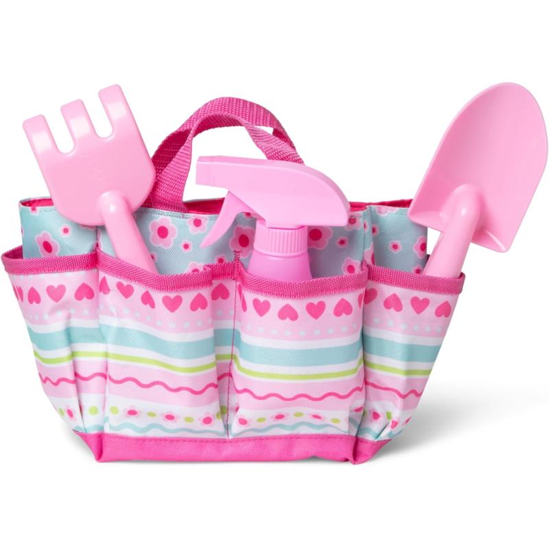 imageMelissa ampamp Doug Sunny Patch Pretty Petals Gardening Tote Setfor 3 years With Tools
