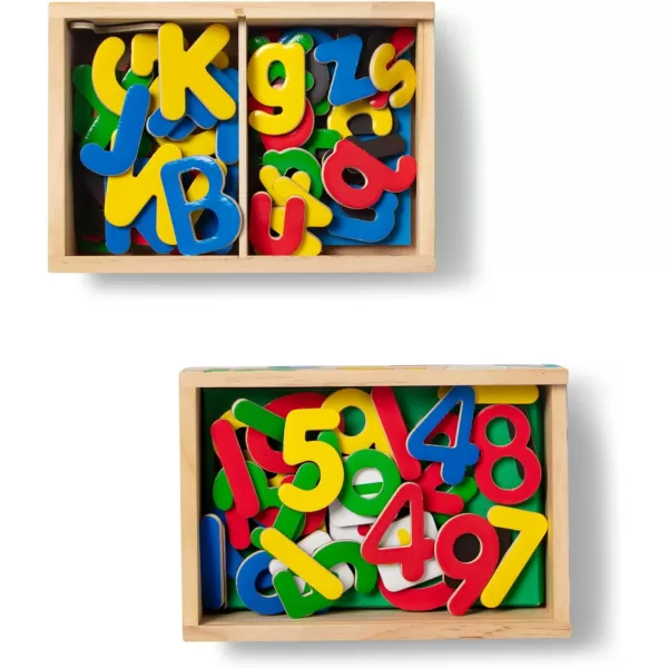 imageMelissa ampamp Doug Deluxe Magnetic Letters and Numbers Set With 89 Wooden Magnets  Alphabet Letter Magnets Number Magnets Learning Toys For Preschoolers And Kids Ages 3