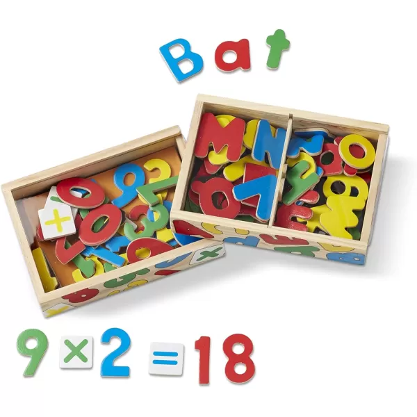 imageMelissa ampamp Doug Deluxe Magnetic Letters and Numbers Set With 89 Wooden Magnets  Alphabet Letter Magnets Number Magnets Learning Toys For Preschoolers And Kids Ages 3