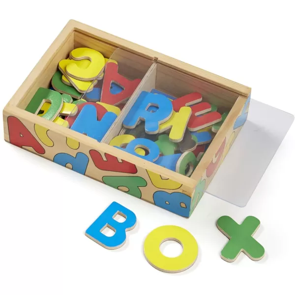 imageMelissa ampamp Doug Deluxe Magnetic Letters and Numbers Set With 89 Wooden Magnets  Alphabet Letter Magnets Number Magnets Learning Toys For Preschoolers And Kids Ages 3