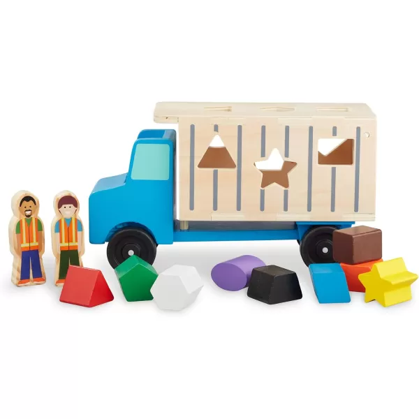 imageMelissa ampamp Doug Geometric Stacker  Wooden Educational Toy  Shape Sorter And Stacking Toy Stacking Tower Toy For Babies Toddlers And Kids Ages 2 Multicolor PlaysetsGeometric