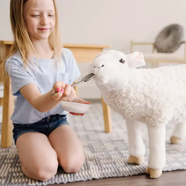 imageMelissa ampamp Doug Giant Lifelike Sheep Plush  2 Feet Tall Stuffed Animal Toy for Ages 3